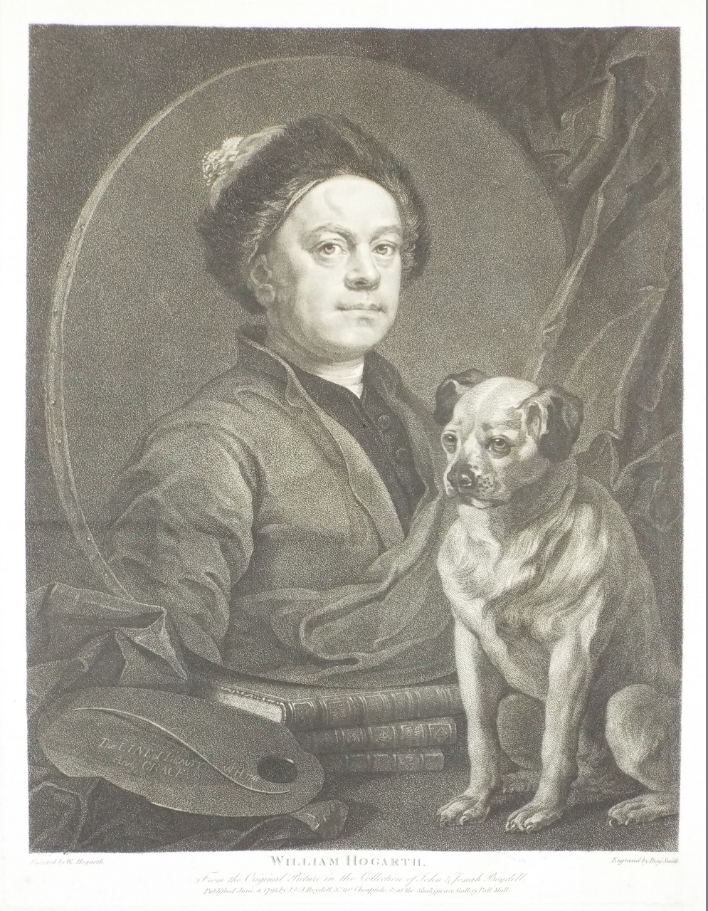 Print - William Hogarth. From the Original Picture in the Collection of John & Josiah Boydell. - Smith